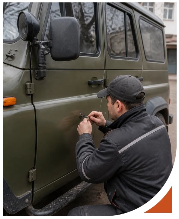 Профессиональное вскрытие автомобиля УАЗ без повреждений в Куйбышеве